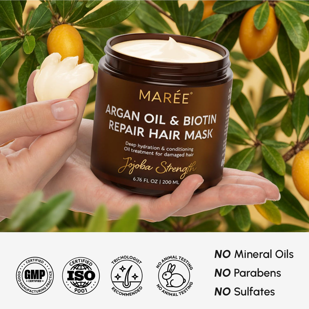 MAREE Mascarilla Capilar de Acondicionador Profundo para Cabello Da...