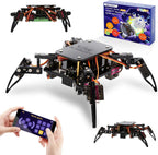 ACEBOTT STEM Kits de Robótica Científica para Adultos, Kit de Construcción de Robot Araña ESP8266, Control Remoto por Aplicación, Juguetes Educativos de Caminar y Rastrear Divertidos para Niños de 12+