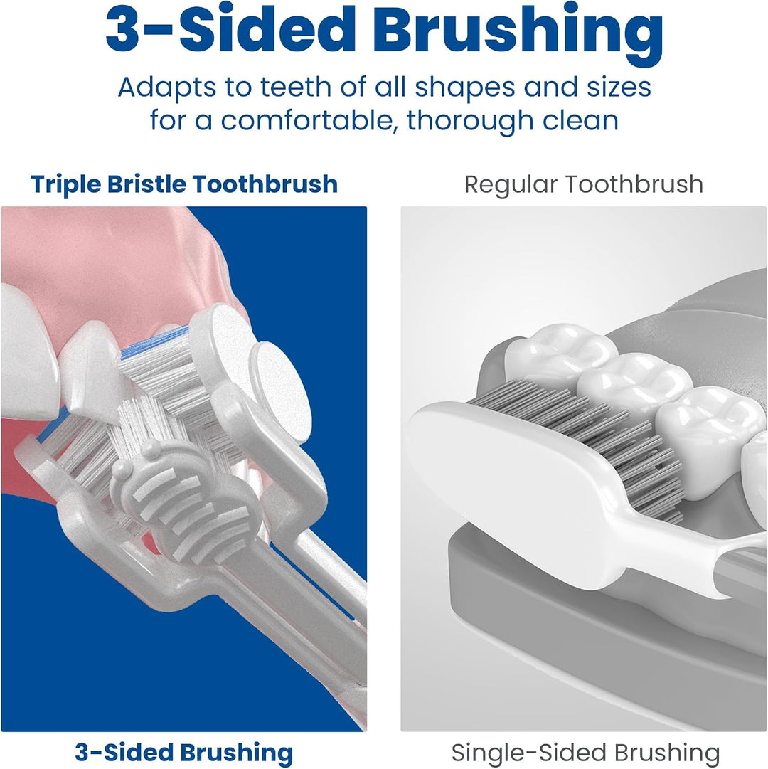 Triple Bristle Recambios de cabeza de cepillo de repuesto, innovado...