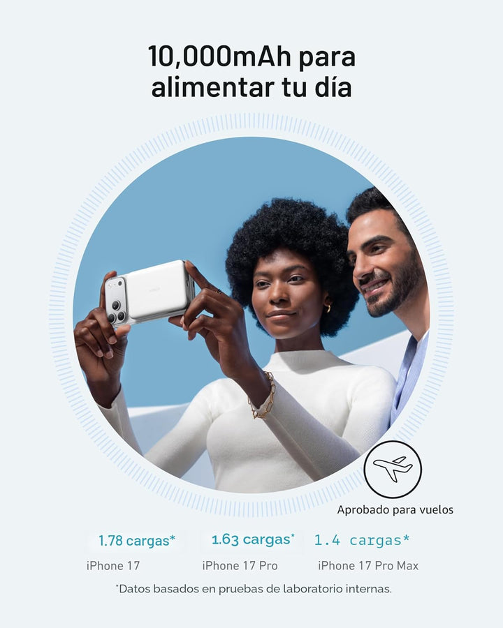 Anker MagGo - Batería externa, batería magnética ultradelgada de 10...
