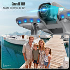 Dron con cámara, cuadricóptero HD 1080P para principiantes