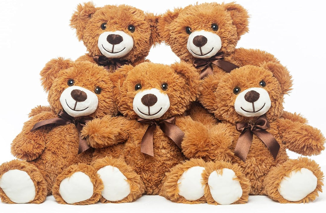 LELELONG Paquete de 5 osos de peluche a granel, osos de peluche par...