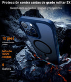 TORRAS Funda magnética a prueba de golpes para iPhone 15 Pro, [probada contra caídas de grado militar] [compatible con MagSafe] translúcida delgada, protectora, antiarañazos, antihuellas, Guardian Mag