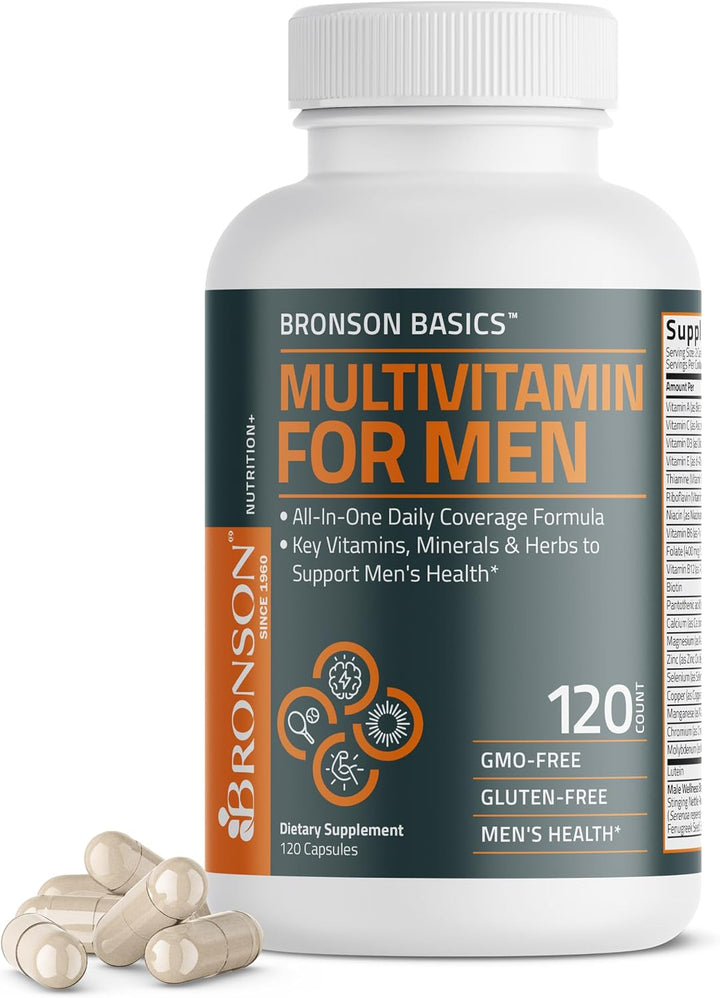 Bronson Multivitamínico para hombres, fórmula de cobertura diaria t...
