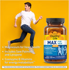 Country Life Max - Multivitamínico sin hierro para hombres, 120 tabletas