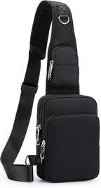 Bolso bandolera pequeño antirrobo con bloqueo RFID y cierre de cremallera