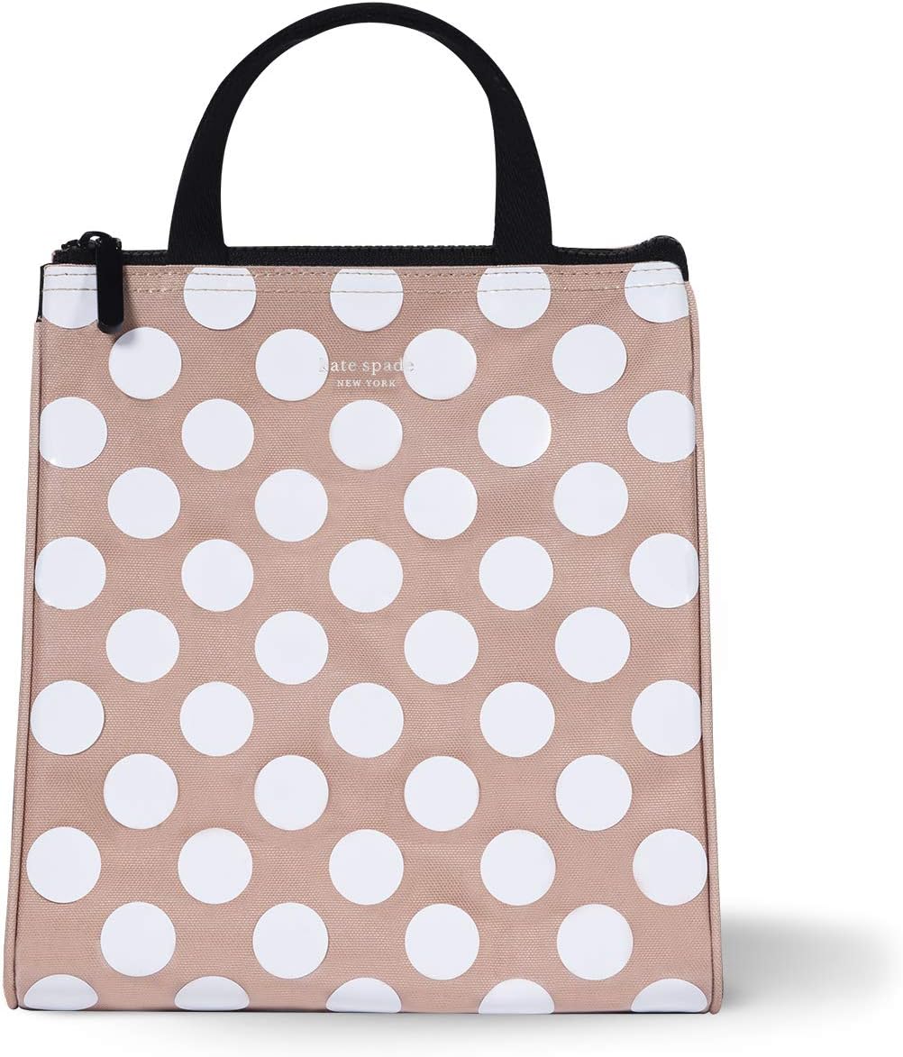 Kate Spade New York - Bolsa de almuerzo aislada, punto blanco