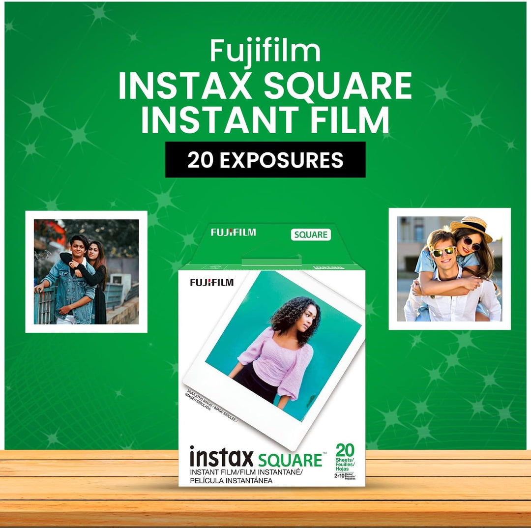 Fujifilm Película instantánea Instax Square \u2013 20 exposiciones...