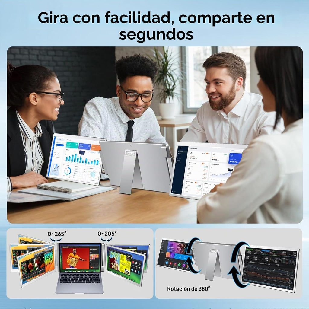 Monitor extensor de pantalla portátil de 16" 1200P portátil
