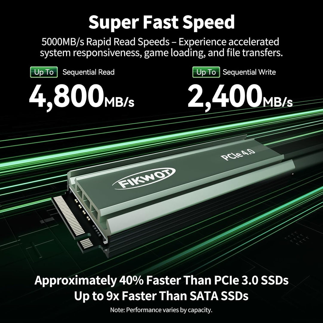 Fikwot FN960 Unidad interna de estado sólido SSD M.2 NVMe de 512 GB...