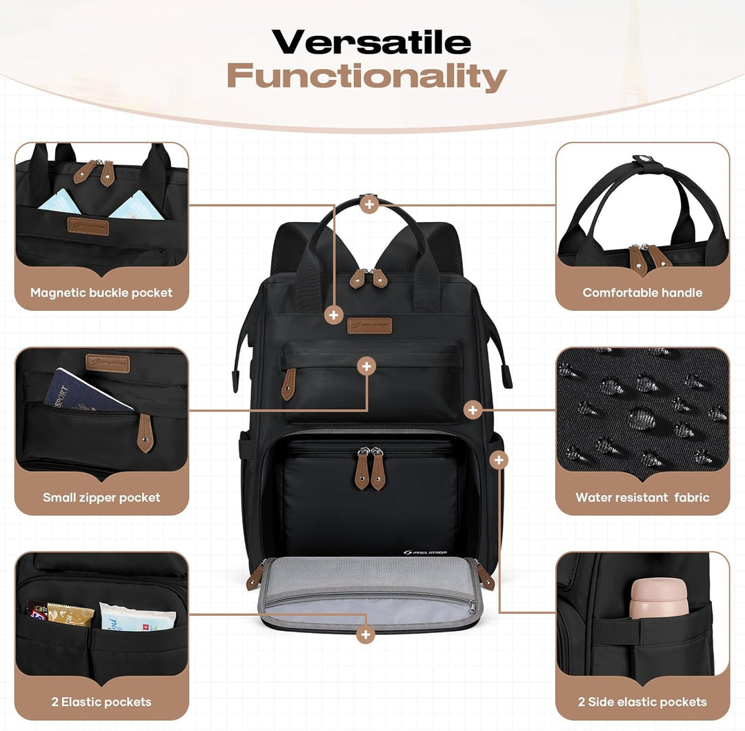 Maelstrom Mochila de viaje para mujeres y hombres, mochila para lap...
