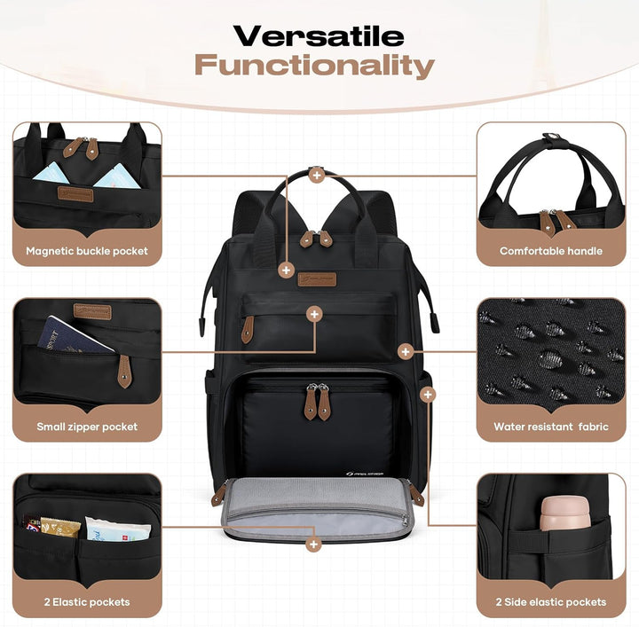Maelstrom Mochila de viaje para mujeres y hombres, mochila para lap...