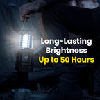 Lámpara Etekcity, linterna LED de campamento portátil con 12 baterías AA, kit de supervivencia para emergencias, huracanes, tormentas, apagones eléctricos (color negro, retráctil), paquete de 4 unidades