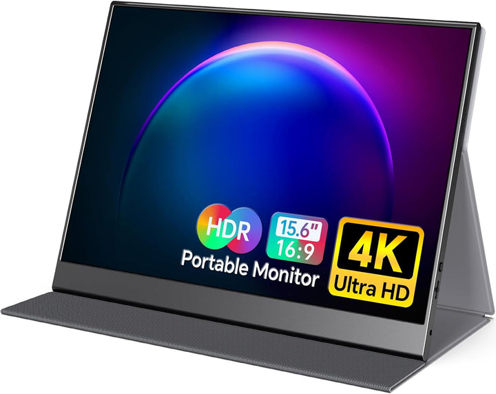 VILVA Monitor portátil 4K, 15.6'' IPS 3840x2160 UHD para co...