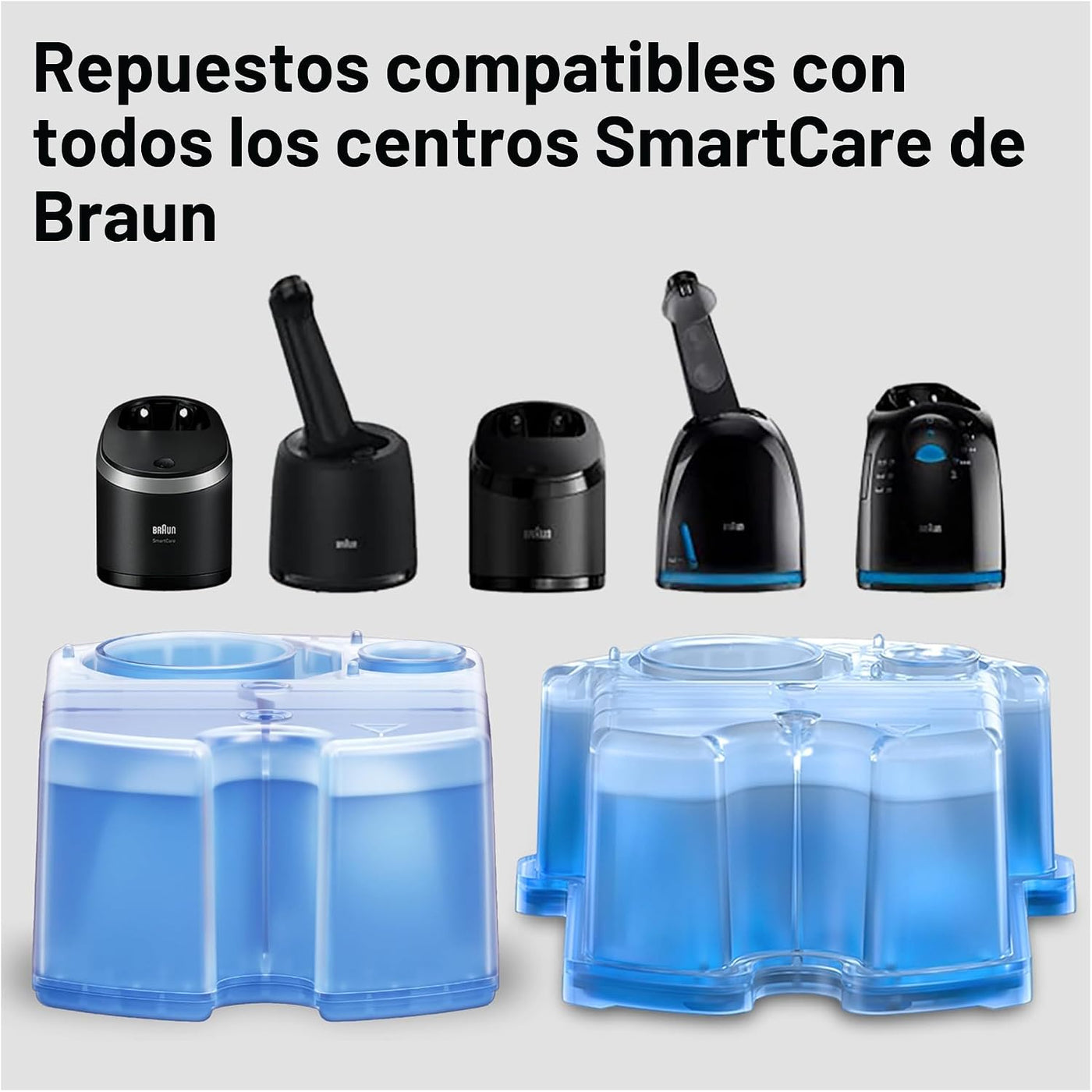 Braun - Cartuchos de recambio CCR, 4 unidades, cartuchos Clean & Renew