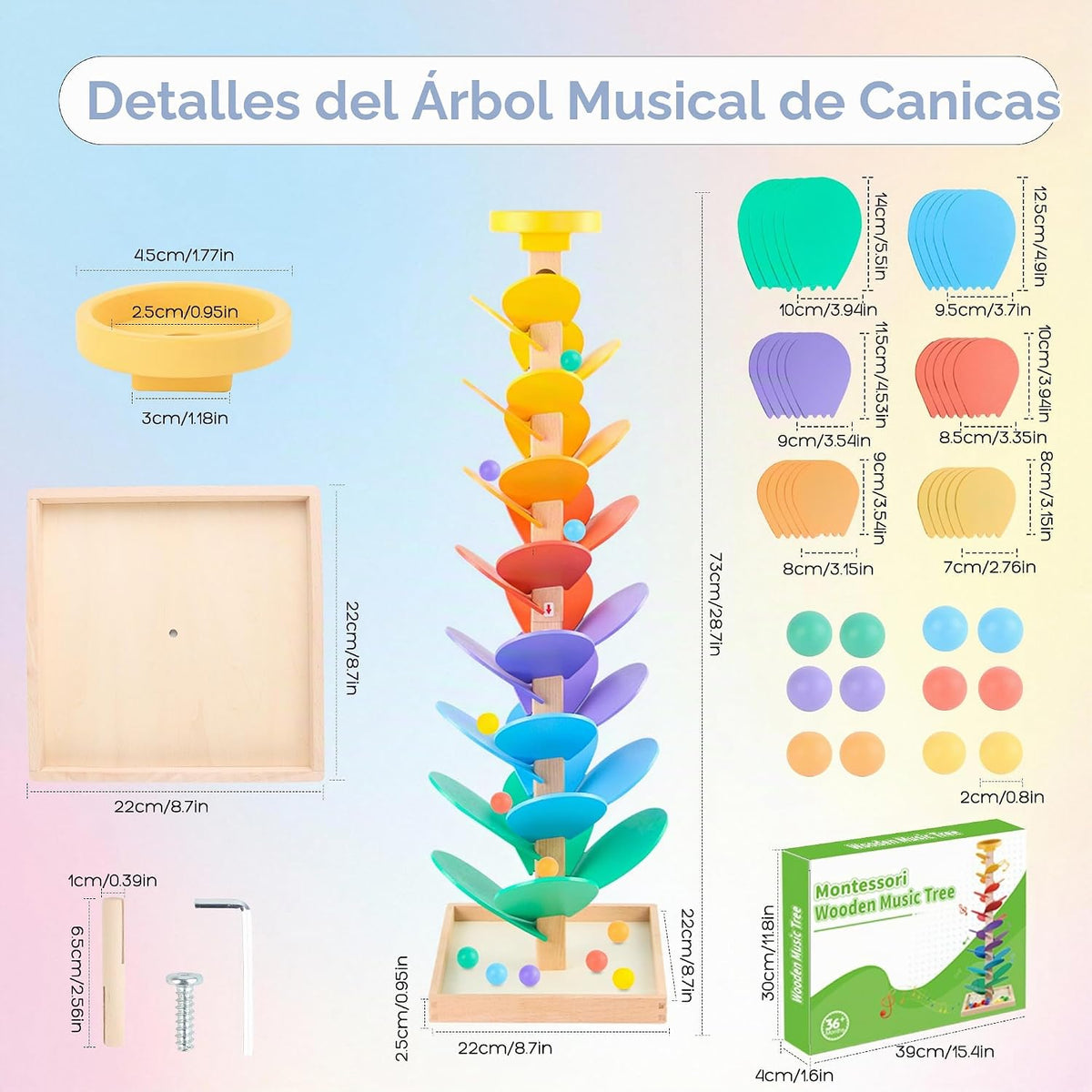 Juguete Montessori Montessori de madera para mayores de 3 años