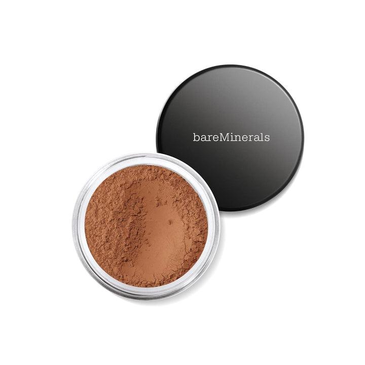 bareMinerals Bronceador facial completo, polvo suelto sin talco, me...