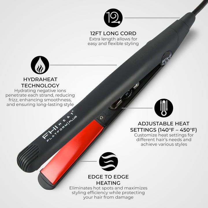 FHI Heat Platform Plus Curve Pro - Plancha de pelo de 1 pulgada \u2...