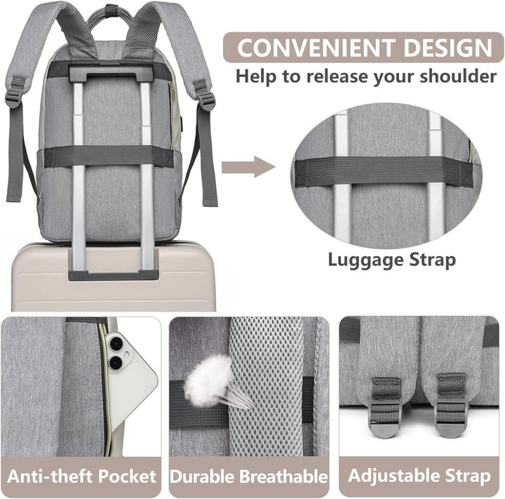 bagswan Mochila para Laptop para Mujeres Bolsa, 15,6 pulg.