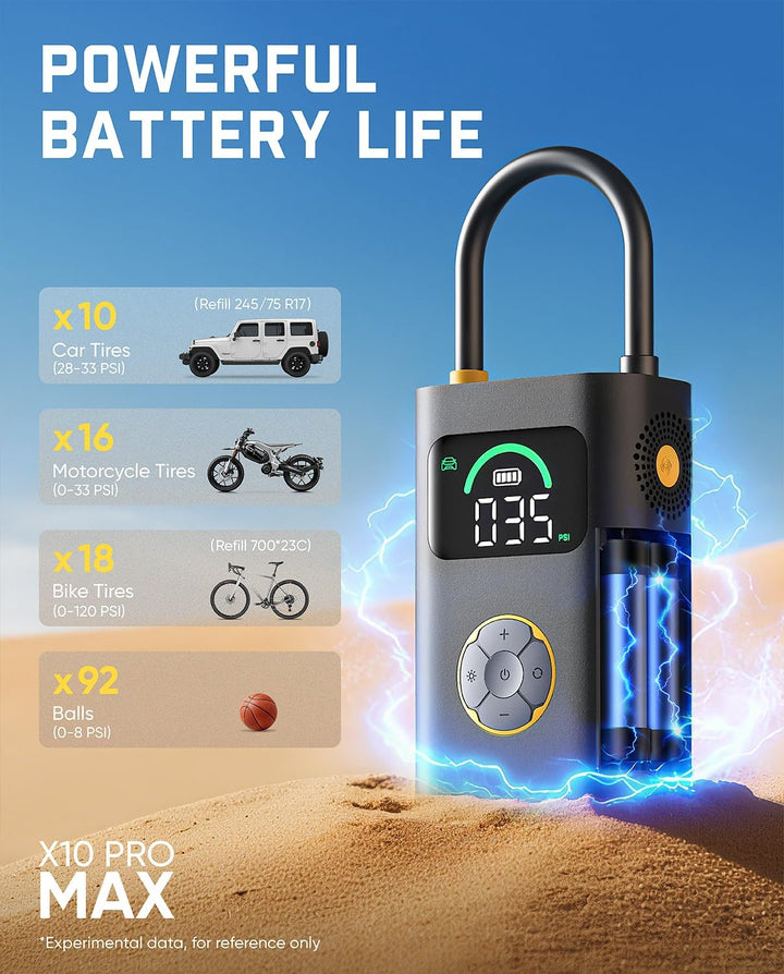 Fanttik Inflador de neumáticos X10 Pro Max para SUV, compresor de a...
