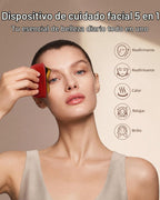 Nuevo GS5 PRO Masajeador facial eléctrico Gua Sha con luz roja y