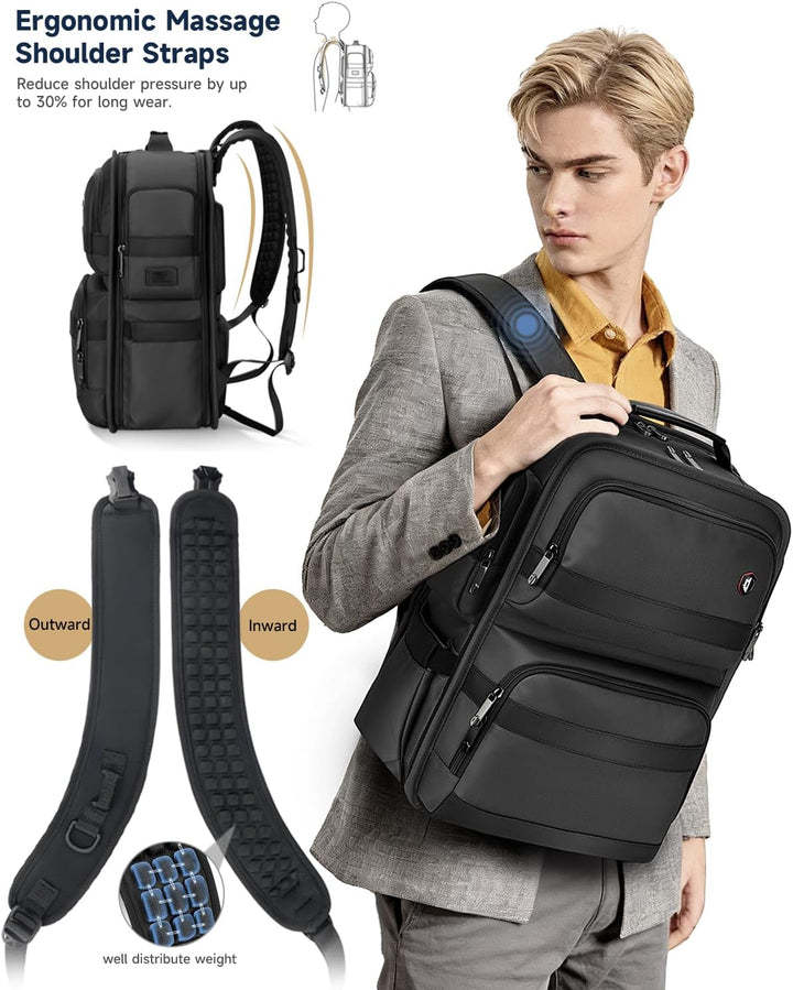 RoyalAnt Mochila de trabajo para hombres, mochila para laptop de 17...