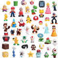 Isaneihas - Juego de 48 figuras de Mario para niños - Figuras de Mario y Luigi - Figuras de acción de Yoshi y Bros (5 cm)