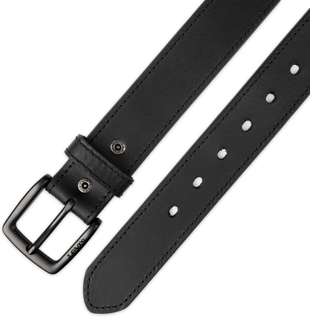 Levi's Cinturón de cuero casual para hombre, correa clásica par...