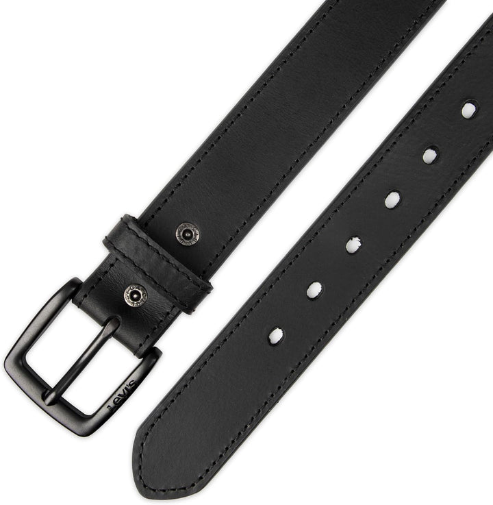 Levi's Cinturón de cuero casual para hombre, correa clásica par...