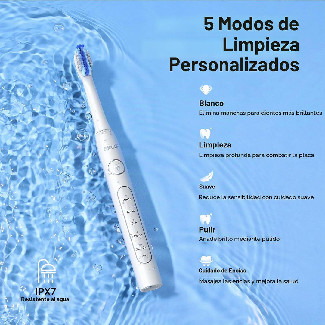 Cepillo de dientes eléctrico ultrasónico Bitvae para adultos y niño...