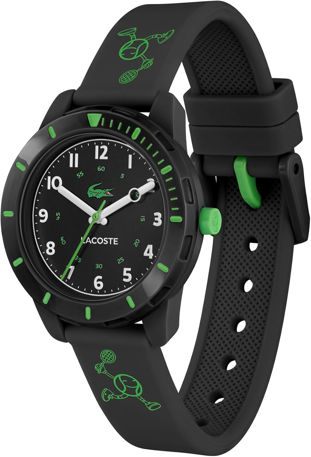 Lacoste Mini Tennis Niños Reloj Deportivo de Cuarzo - Resistente al Agua Hasta 5ATM/50 Metros - Fácil de Leer, Uso Juguetón - 35MM