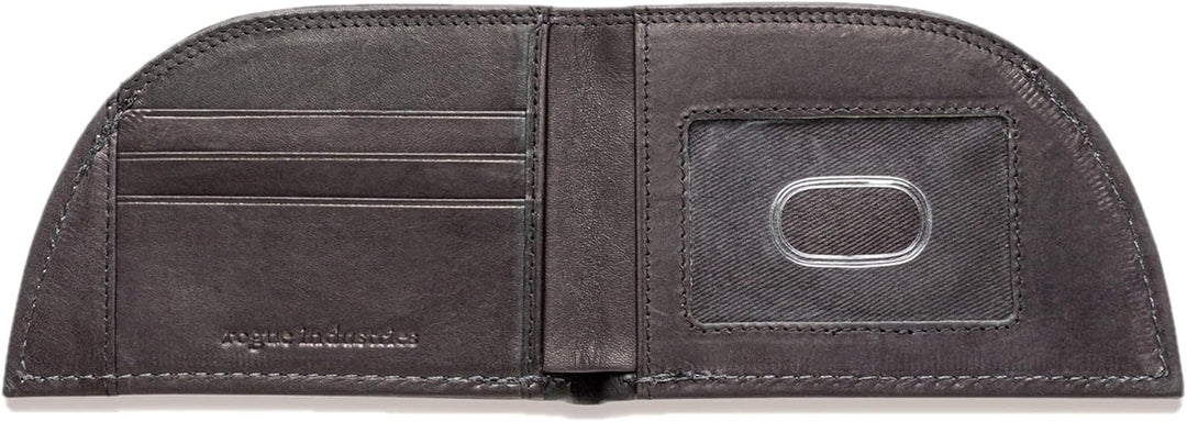 ROGUE WALLET Billeteras de cuero genuino de bisonte para hombre, ca...