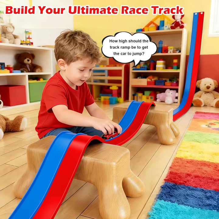 Juguetes flexibles de pista de carreras para niños, juego de inicia...