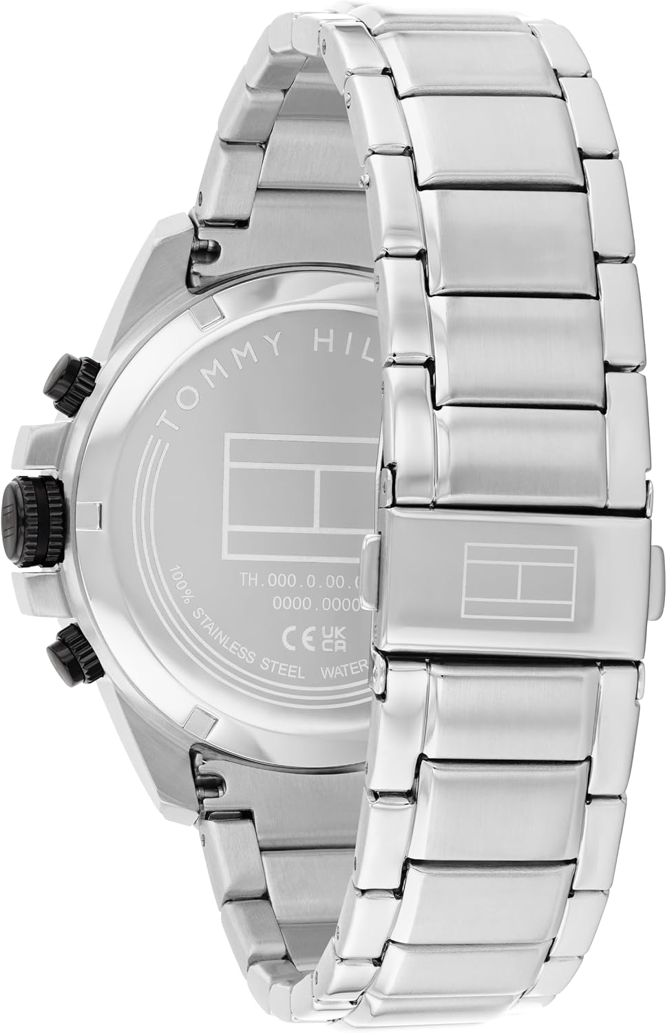 Reloj para hombre Tommy Hilfiger Dynamic – Cuarzo multifunción, caja de acero inoxidable, esfera con grabado radial y subesferas con textura CD, índices cónicos, ventana de fecha ampliada – Regalo para él