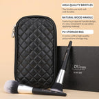 DUcare Brochas de maquillaje con estuche, 10 piezas de brochas