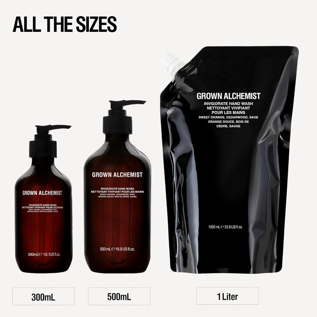Grown Alchemist Set de lavado de manos vigorizante + recarga \u2013...