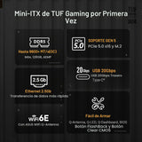ASUS TUF Gaming B850I WiFi NEO AM5 Mini ITX Placa base, DDR5, ajust...