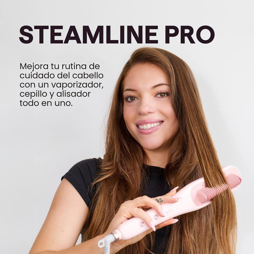 Wavytalk Steamline Pro - Cepillo alisador de vapor y espray protect...
