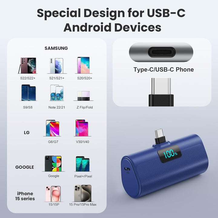[Paquete de 2] Cargador portátil para iPhone serie 17\/16\/15, banc...