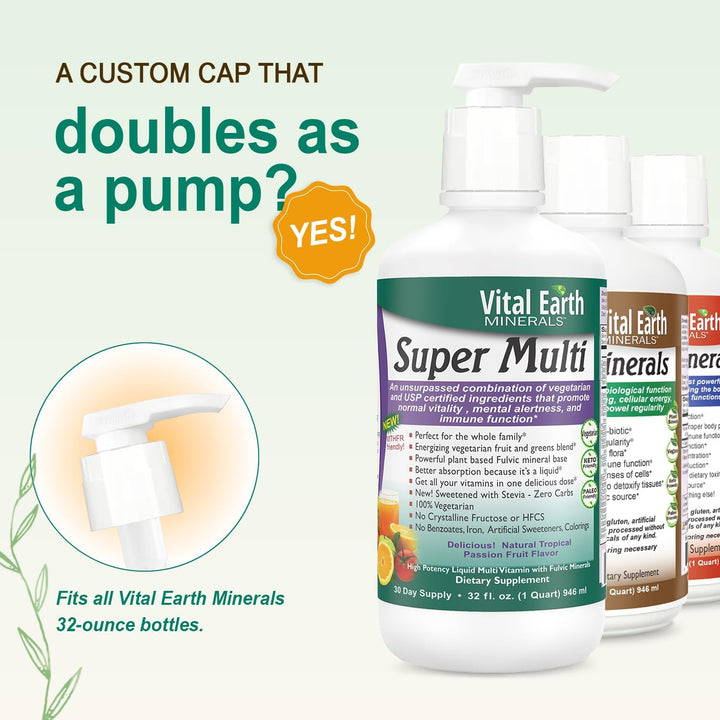 Vital Earth Minerals Super Multi con bomba \u2013 Multivitamínico l...