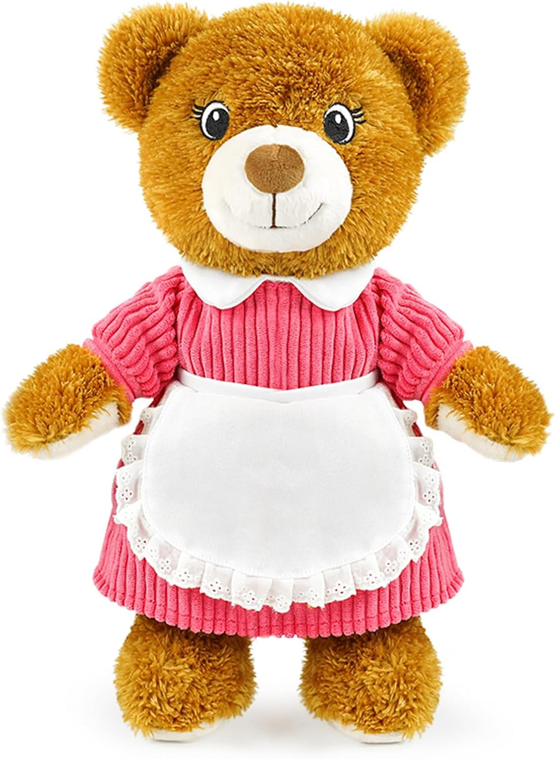 JUSTQUNSEEN Bonito oso de peluche de 14.5 pulgadas para mujeres con...