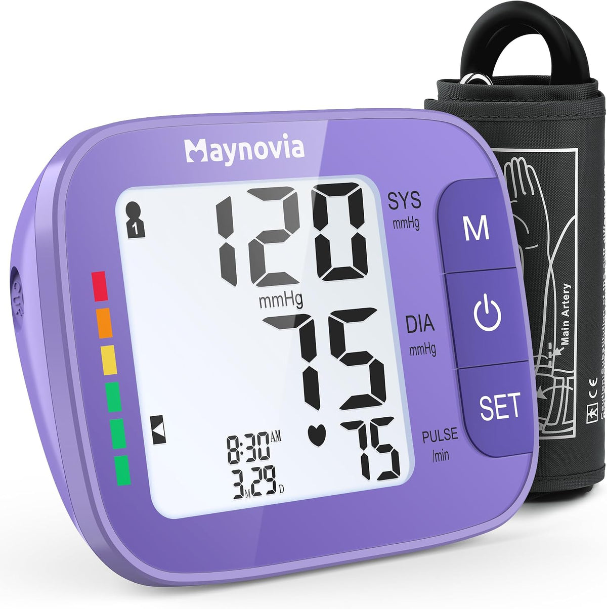 Monitor de presión arterial superior del brazo, puño de 8.6-16.5
