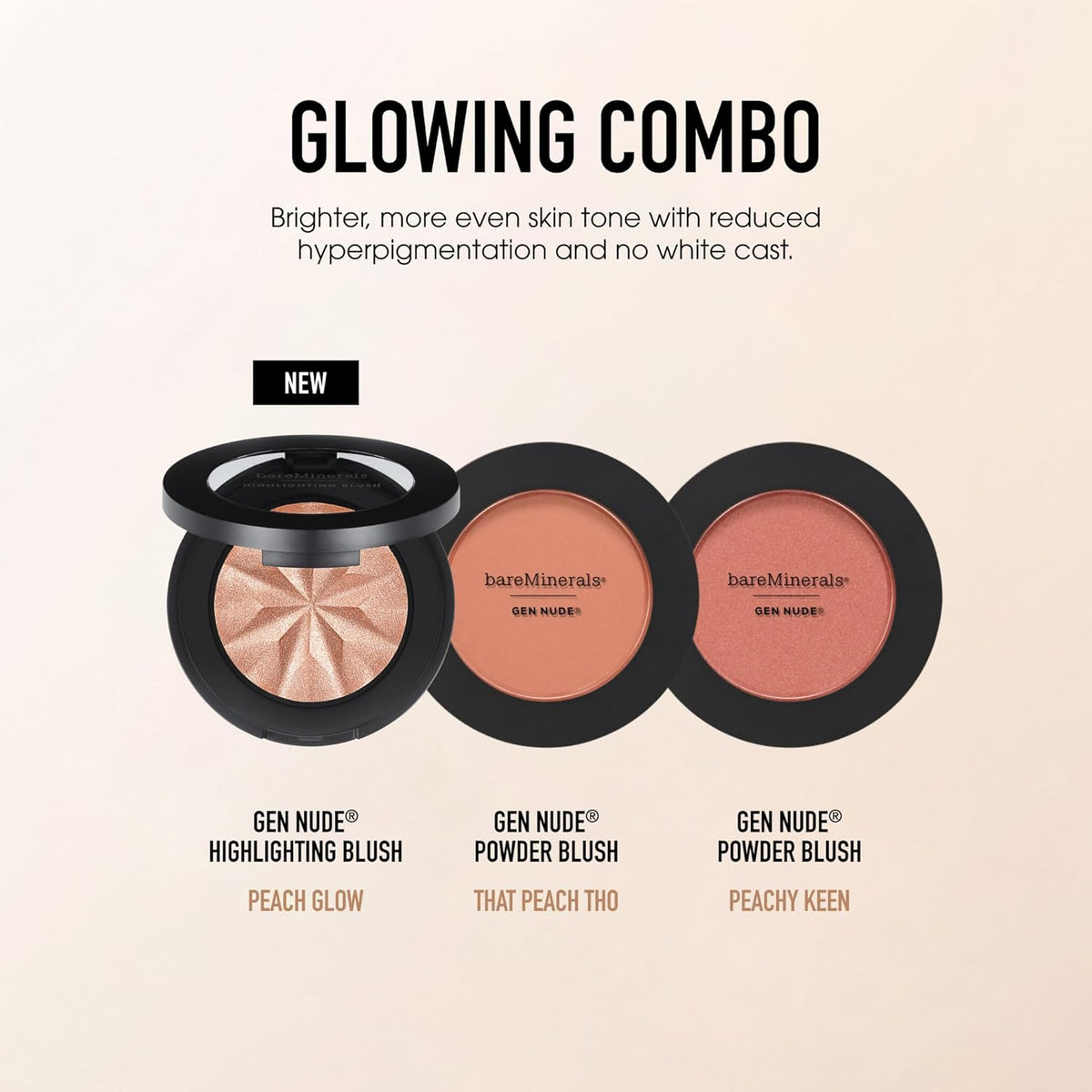 bareMinerals Gen Nude Highlighting Blush, 2-in-1 Blush &amp; Highli...