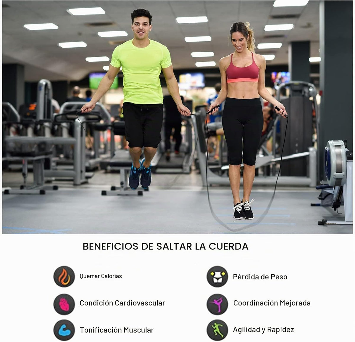 Paquete de 10 cuerdas de saltar de PVC para entrenamiento aeróbico - Cuerda de saltar ajustable versátil para mujeres, hombres y niños, cuerda de saltar de velocidad para ejercicio, 9 pies