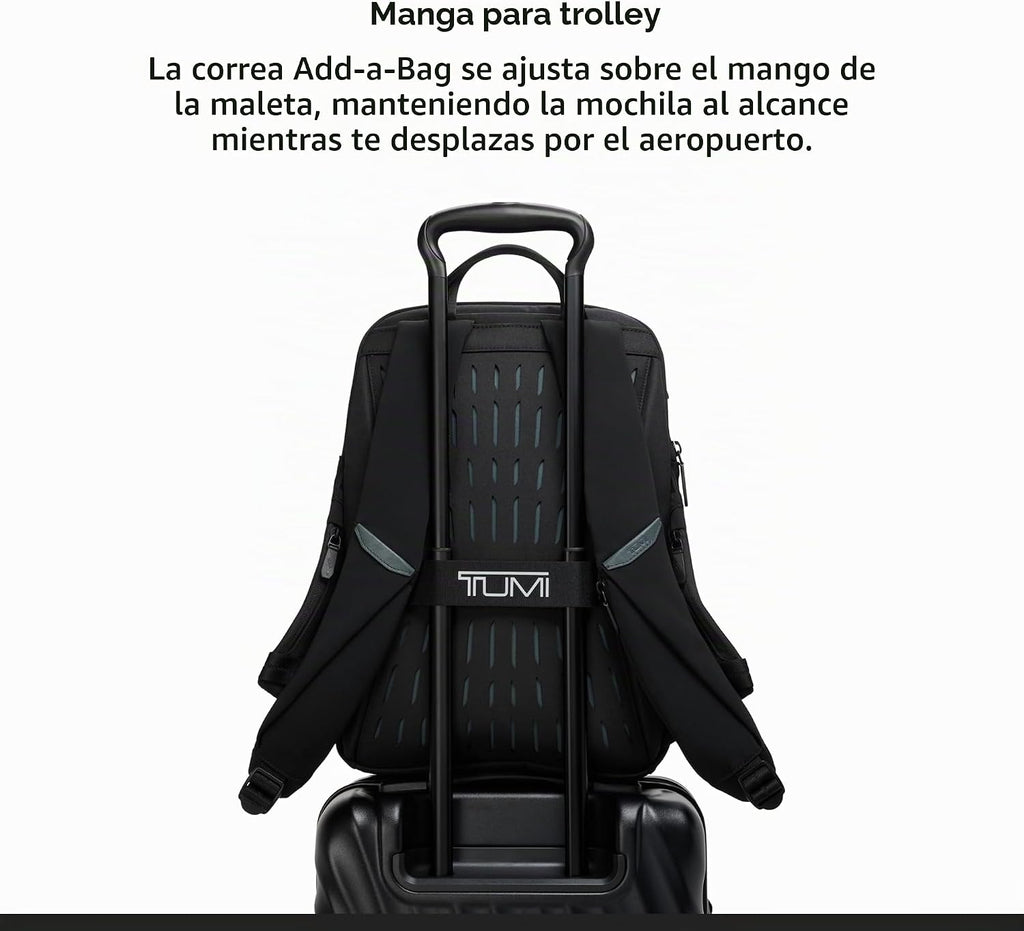 TUMI Axis Mochila mediana de 20 litros, se adapta a portátiles de hasta 15