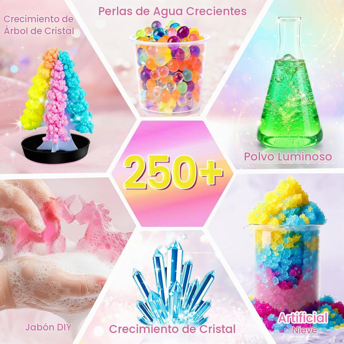 Kit de ciencia para niñas de más de 250 experimentos científicos