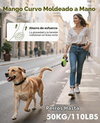 Pecute Correa retráctil resistente para perros de 26 pies para perros
