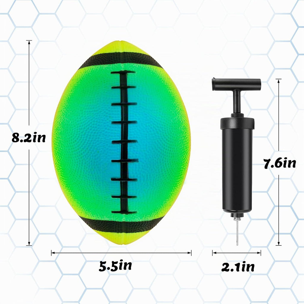 Juego de 4 Pelotas Deportivas Arcoíris, Set de Pelotas Inflables Multi-Deportes de 8.5 pulgadas