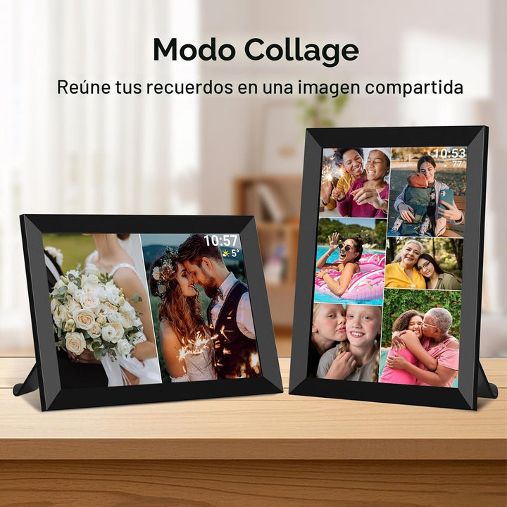 FRAMEO - Marco de fotos digital inteligente WiFi de 10.1 pulgadas,...