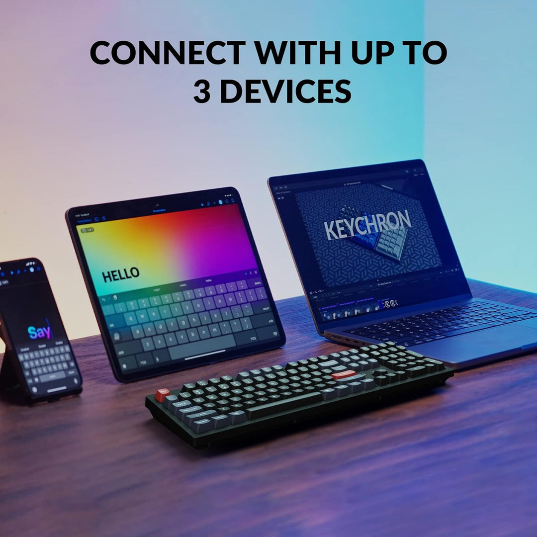 Keychron K10 Pro Teclado Mecánico Inalámbrico Personalizable, Tamañ...
